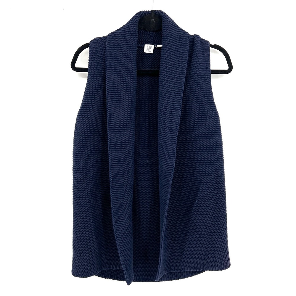 Gap Textured vest sweater coastal granddaughter nautical effortlessly chic XS